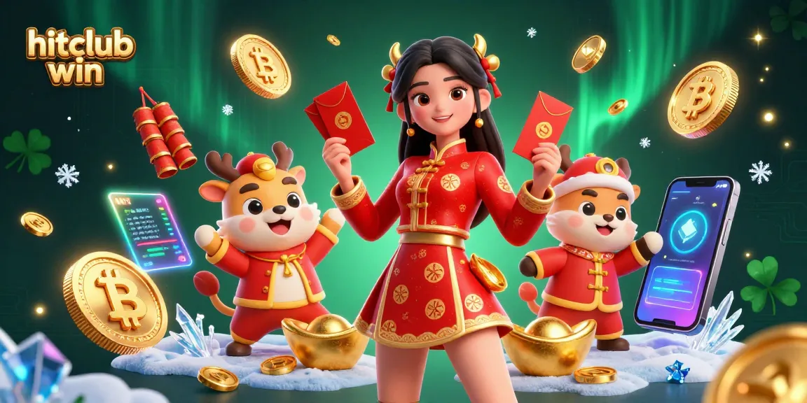 Experience the excitement of hitclub win with dynamic casino elements celebrating victory and prosperity.
