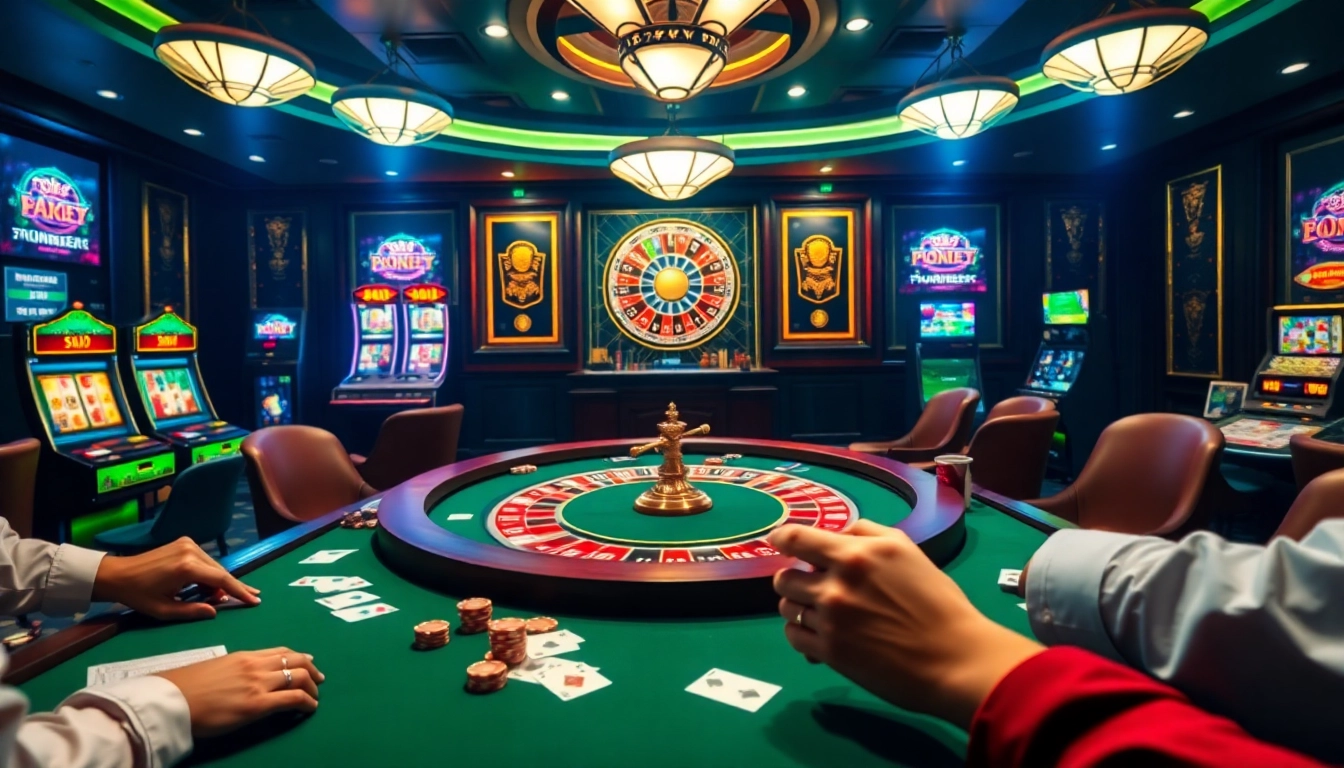 Experience thrilling gameplay at 789win trang chu with vibrant casino visuals of poker and slots.