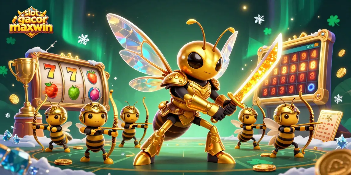 Engage with slot gacor maxwin in this vibrant 3D illustration featuring dynamic elements from exciting slot games.