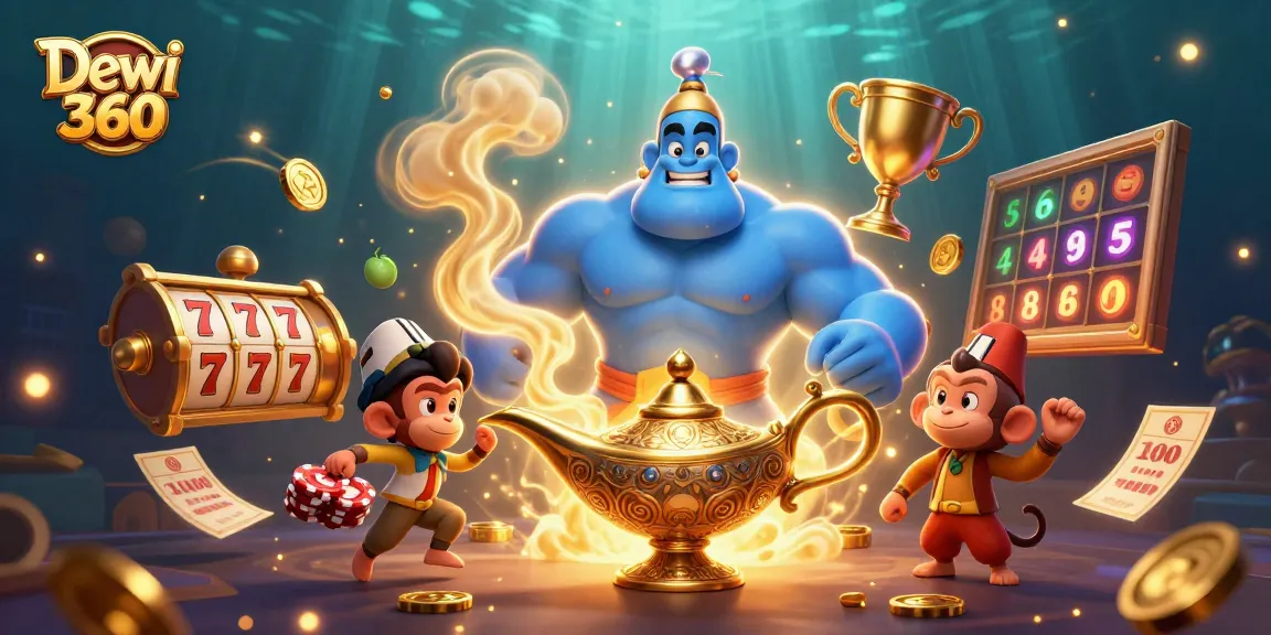 Dewi 360 menawarkan pengalaman bermain slot yang mendebarkan dengan genie dan simbol keberuntungan.