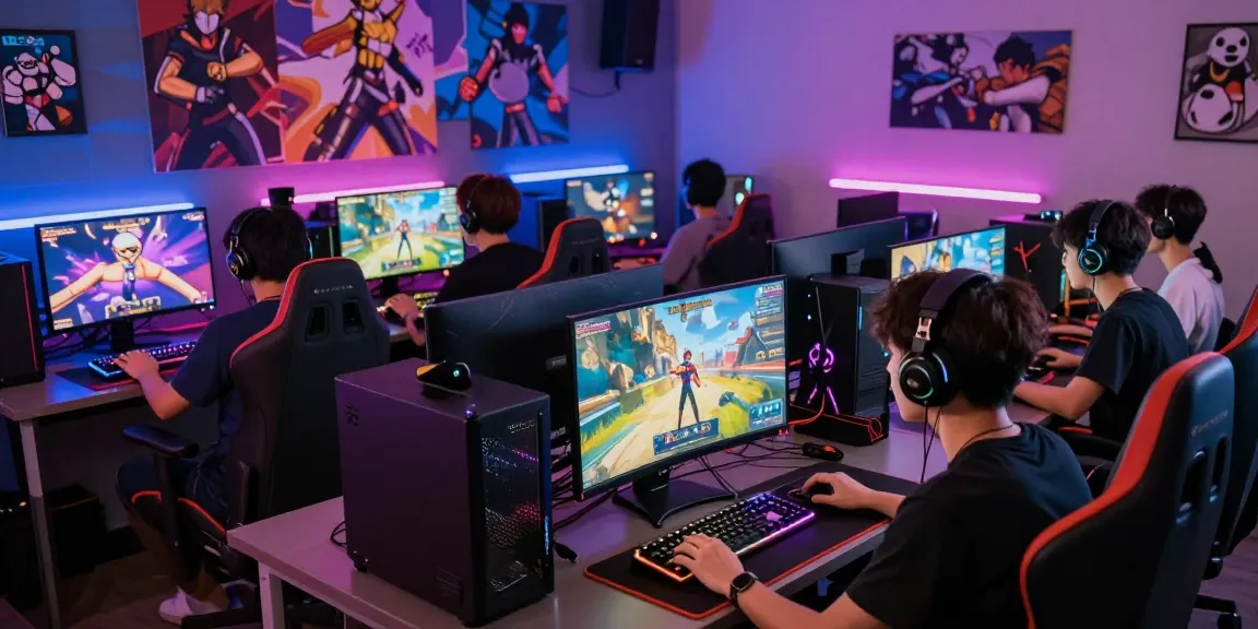 Engaging gamers playing hentai games online in a vibrant gaming environment.