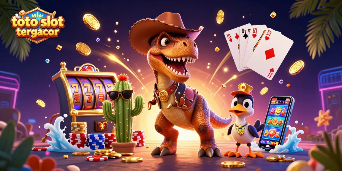 Engage with the thrilling toto slot tergacor experience featuring dynamic characters and vibrant casino elements.