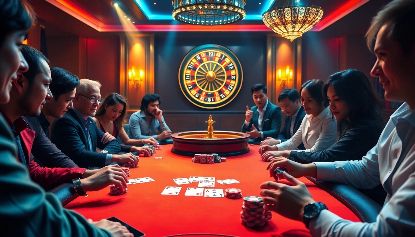 Experience thrilling poker action at MM88 with high-stakes games and vibrant casino atmosphere.