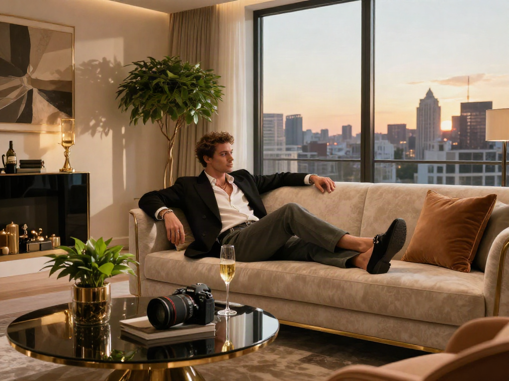 Gaya hidup mewah LUXURY 111 di apartemen urban dengan dekor elegan