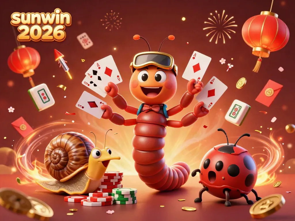Experience the thrill of sunwin 2026 with cartoon characters in a vibrant casino scene
