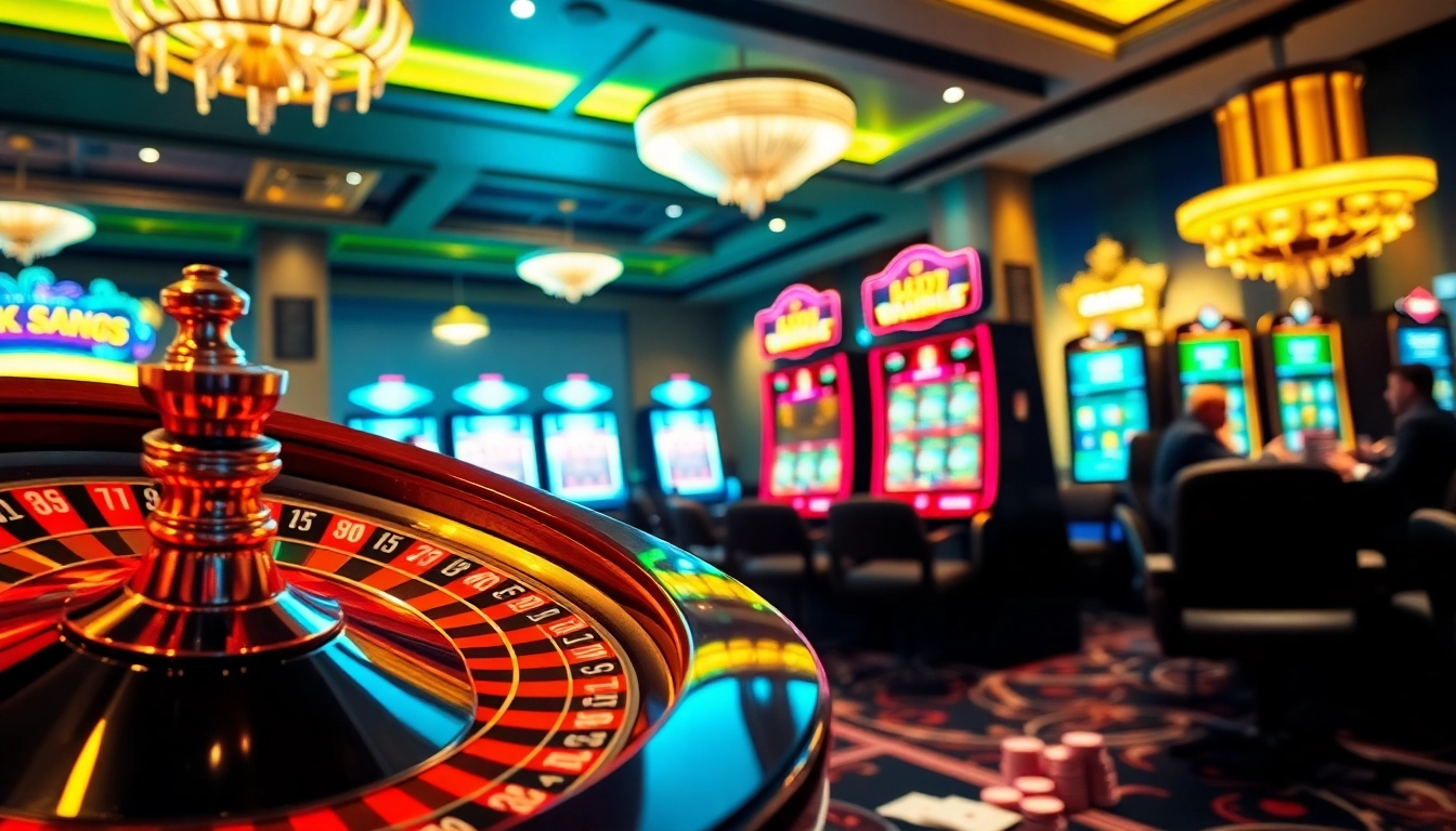 Experience winning moments with OK365 at a vibrant casino environment filled with excitement.