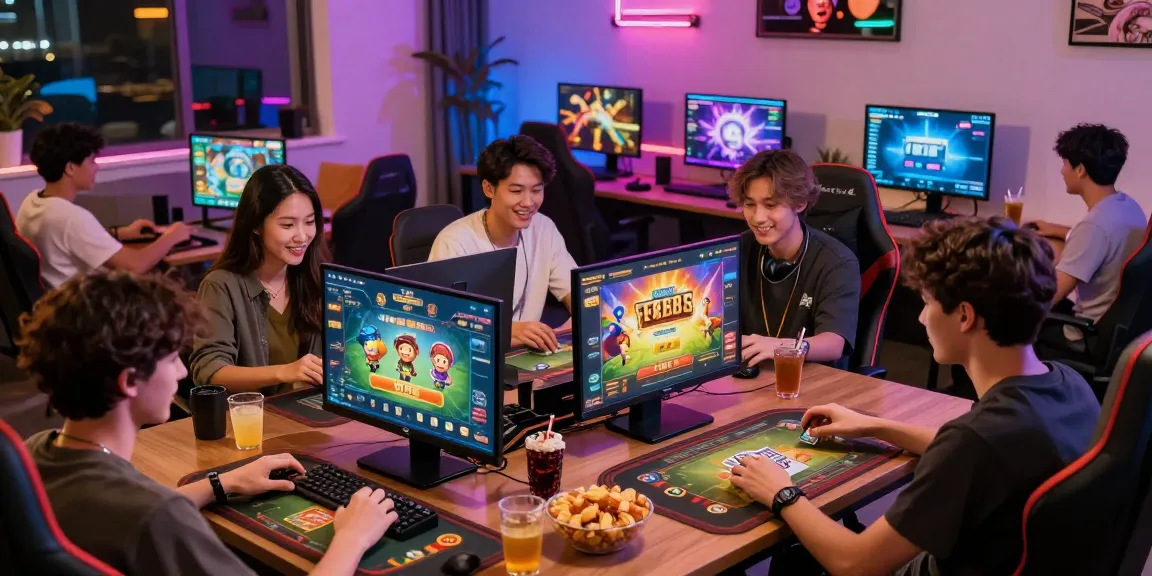 Exciting gaming scene at https://gamebaidoithuong.is/ featuring enthusiastic players enjoying card games and promotions.