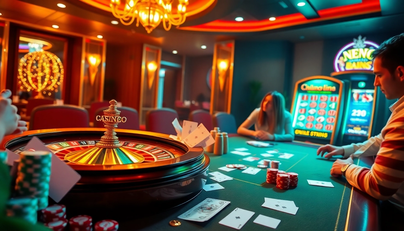 Experience the excitement of new88 with vibrant casino tables and engaging players.