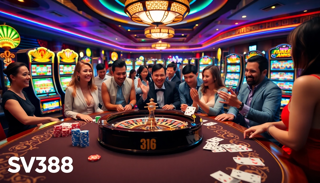 Experience the excitement of gambling at SV388's lavish casino tables and slot machines.
