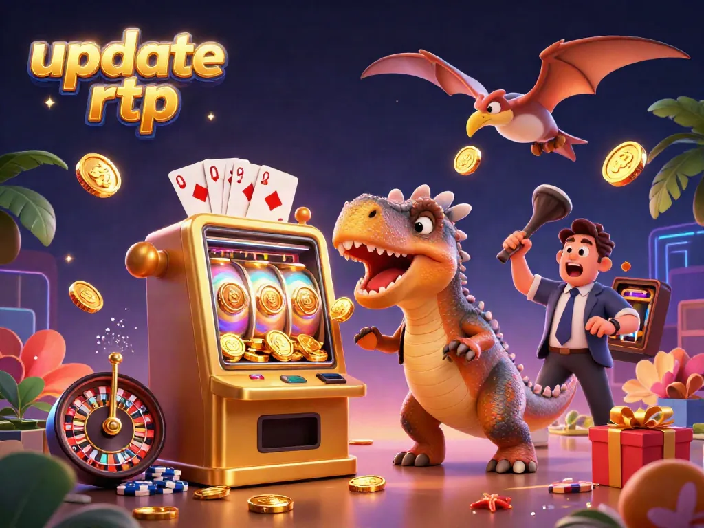 Experience the thrill of winning as pachycephalosaurus plays update rtp on a golden slot machine.