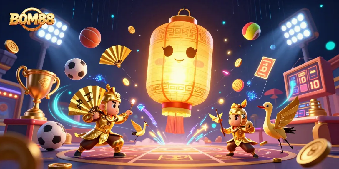 BOM88 players immerse themselves in exciting casino action with sports elements and stunning visuals.