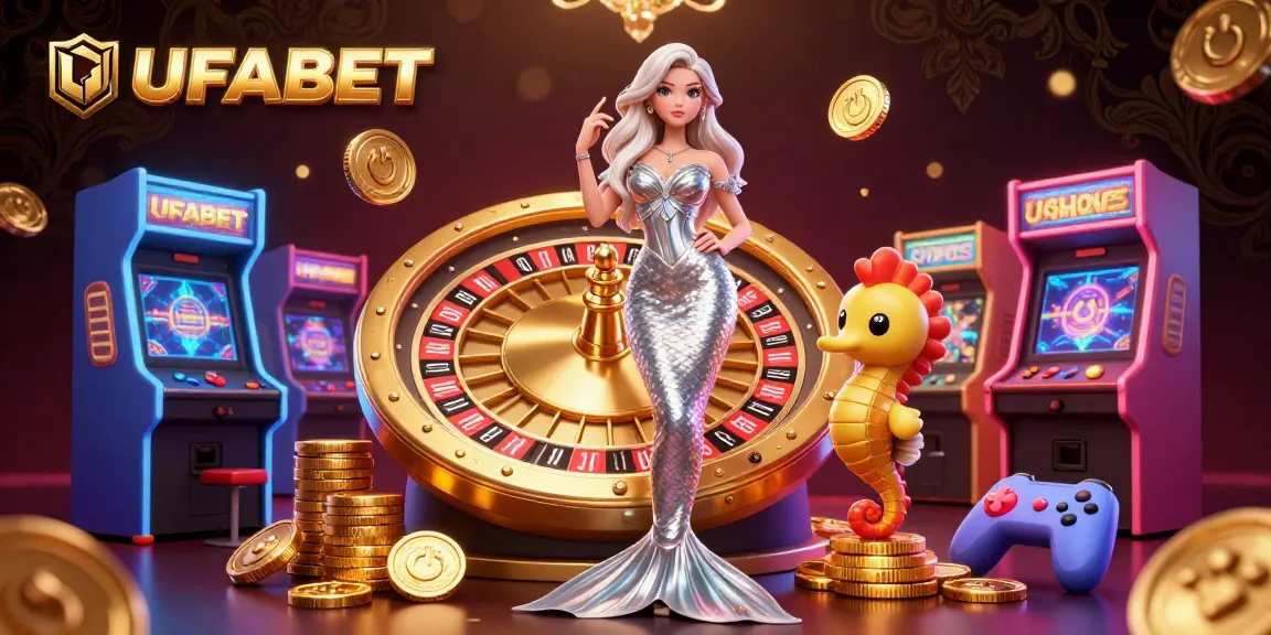 Experience thrilling gaming at UFABET with vibrant casino elements and stunning characters.