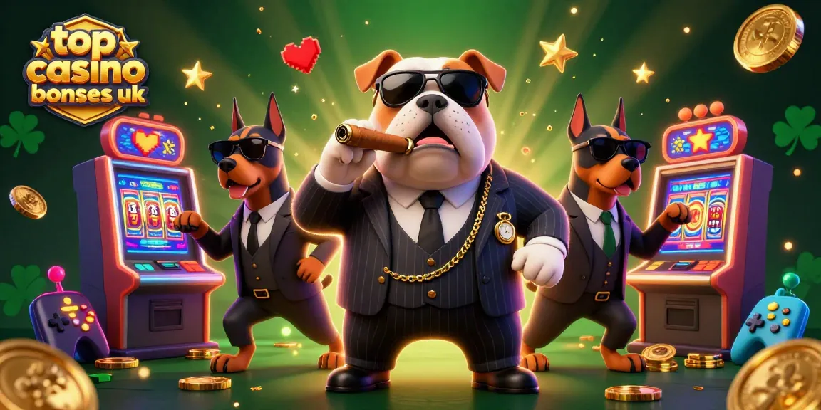 Spin the reels with the top casino bonuses uk in a vibrant 3D illustration showcasing characters and gaming elements.
