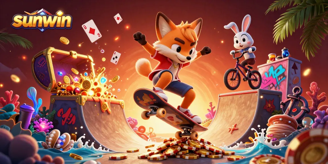 Experience winning strategies at Sunwin with engaging casino-themed characters and dynamic gameplay elements.