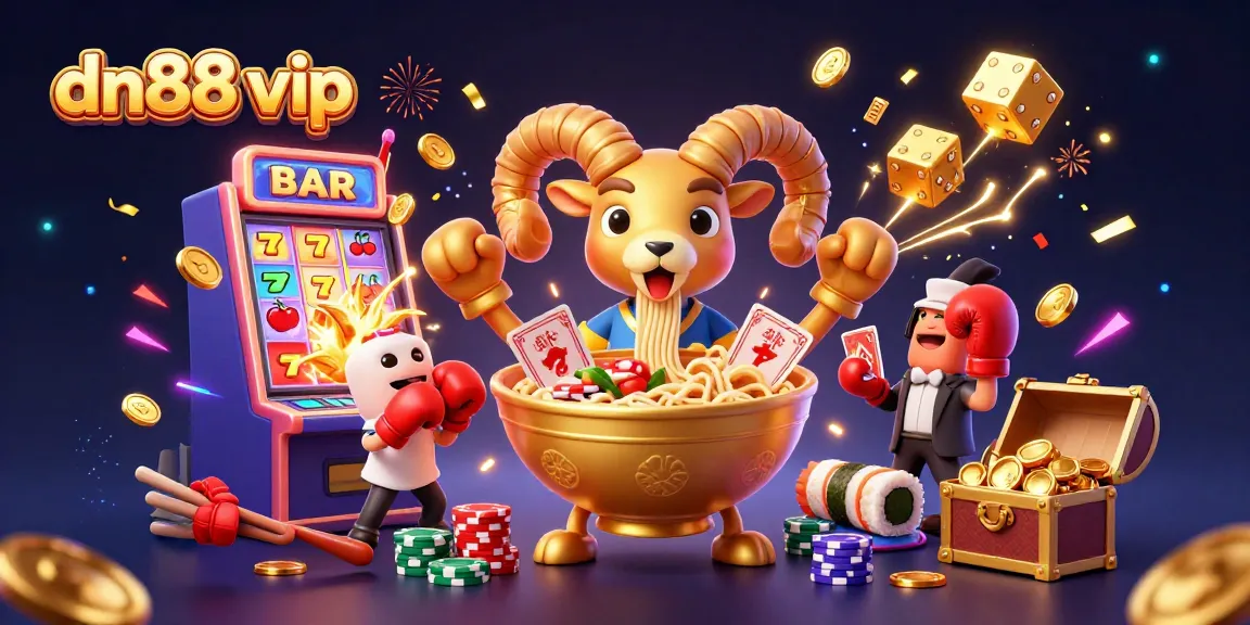 Experience thrilling dn88 vip gaming with vibrant characters and dynamic casino elements.