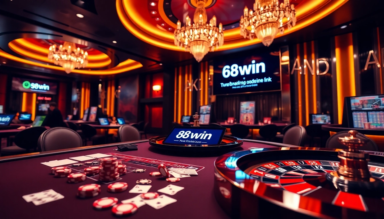 Experience the thrill of gaming at 68win link with vibrant casino tables and excitement.