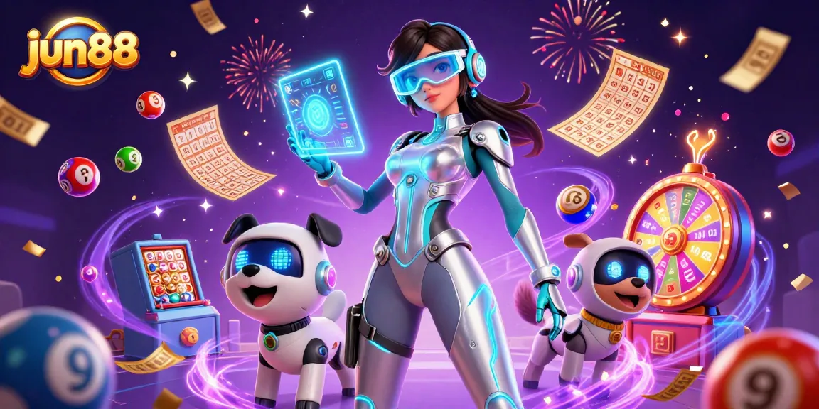 Experience the thrilling world of jun88 with vibrant casino scenes featuring interactive gaming elements.