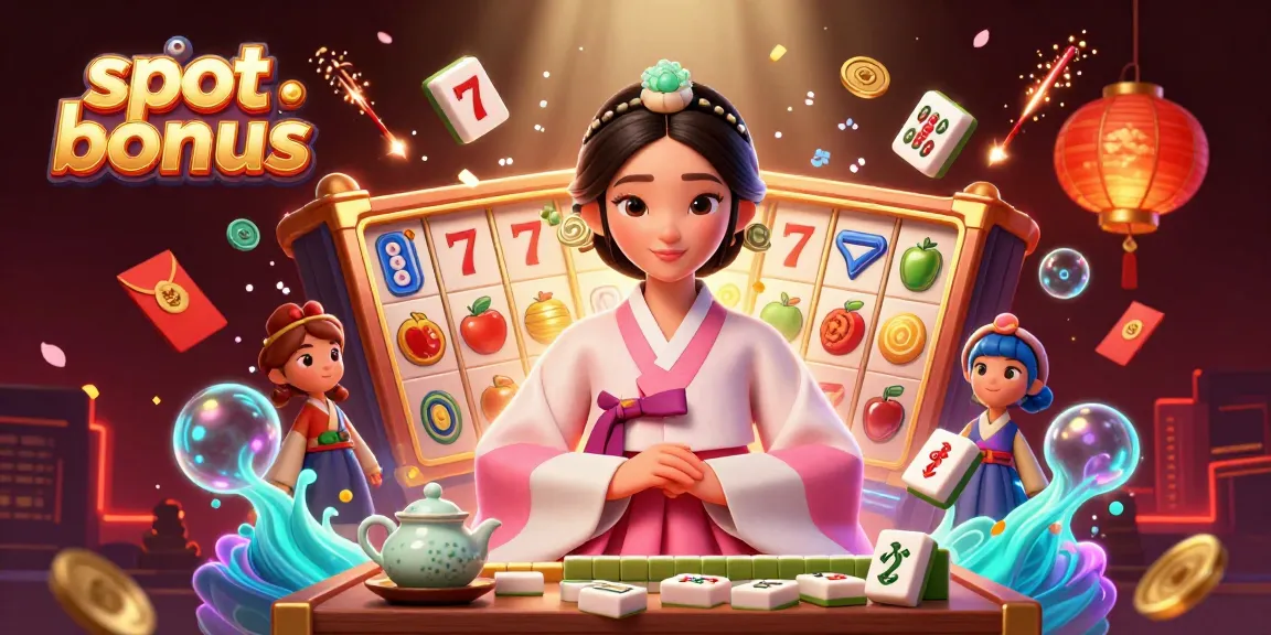 Experience the excitement of slot bonus offers with a charming scene of cultural elements and gambling delights.