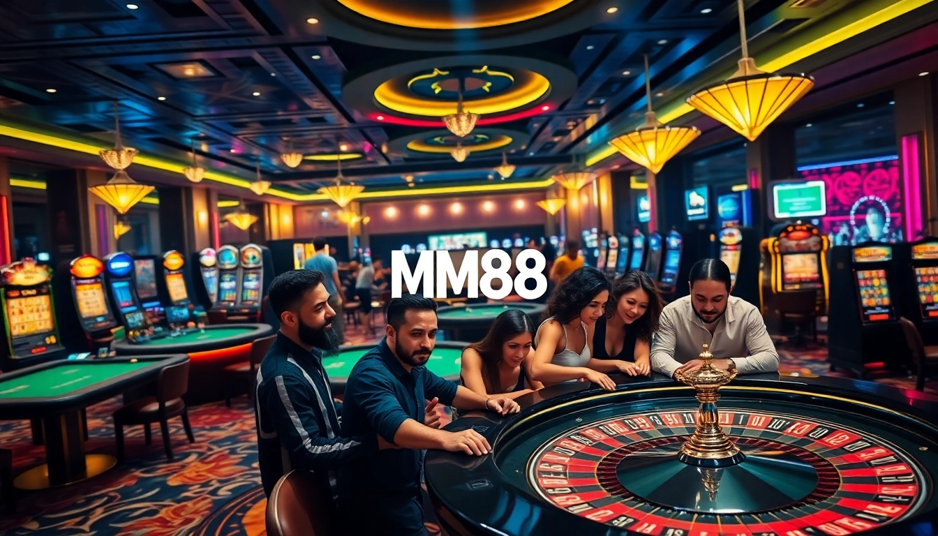 Engaging gameplay at MM88 casino with players enjoying poker and roulette.
