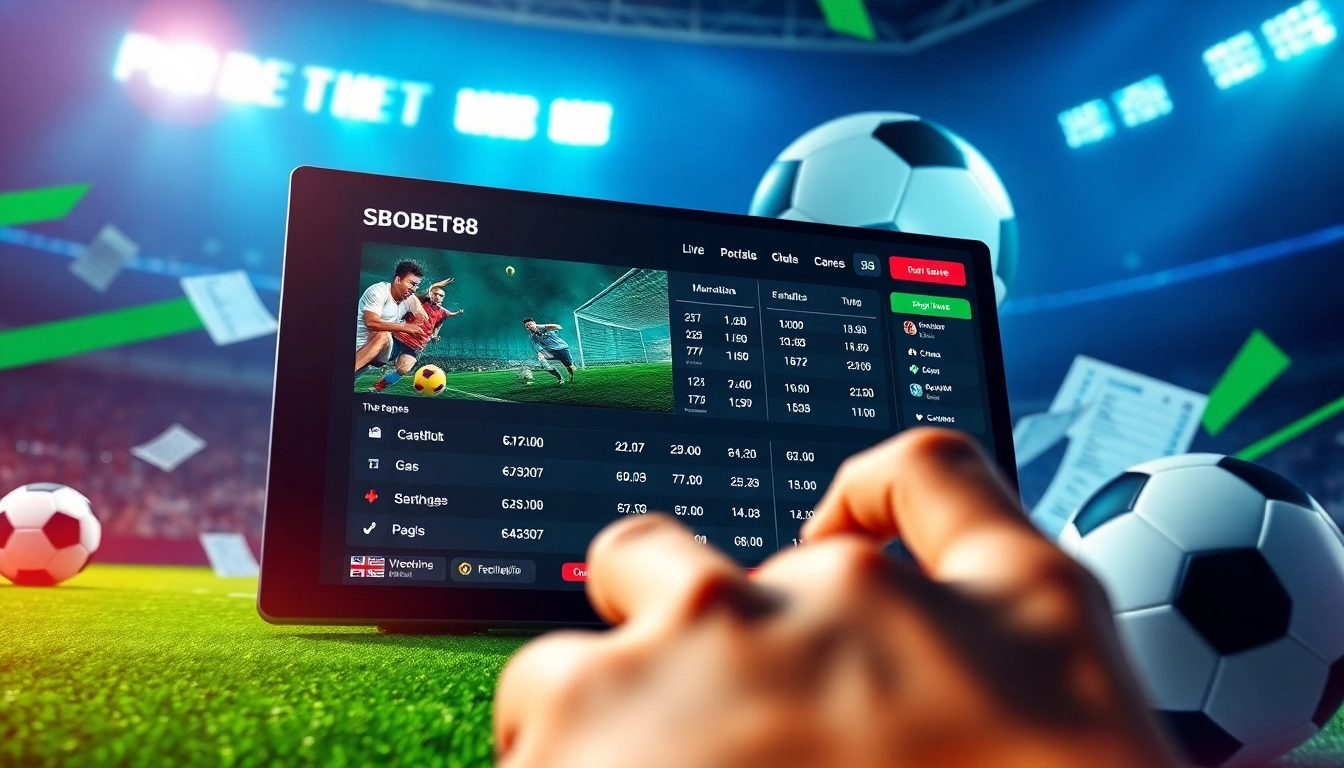 Penggunaan SBOBET88 dengan antarmuka taruhan olahraga yang interaktif dan menarik.