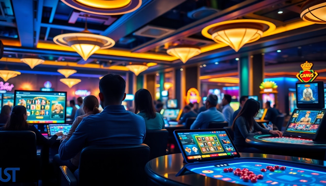 Online gambling experience on 32win platform with vibrant visuals