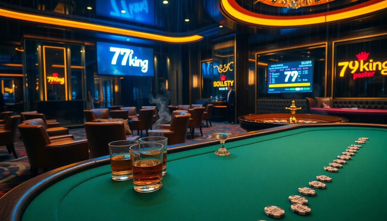 79king premium casino scene with high-stakes table action and luxury ambiance