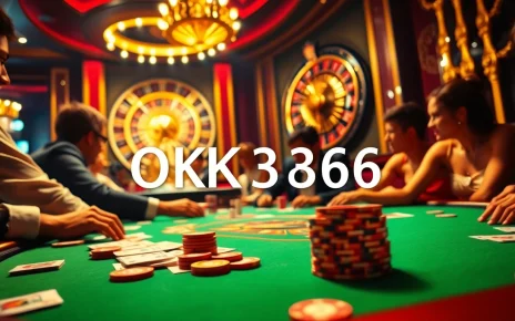 Players engaged in thrilling poker, featuring the keyword OK8386 prominently on the table's design.