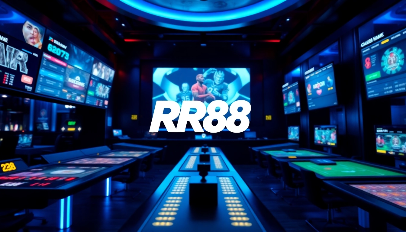 RR88 online betting platform showcasing vibrant gaming features and excitement.