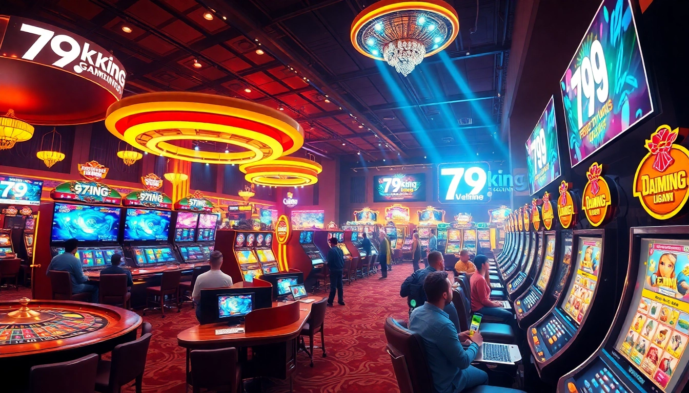 79king online gambling platform featuring vibrant games and enthusiastic players.