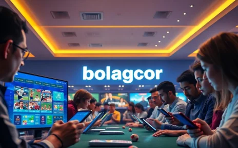 Experience bolagacor online gambling among diverse players enjoying various games in a modern digital setting.