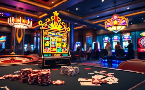 Players celebrating their wins at the nổ hũ slot machine in a vibrant casino atmosphere.