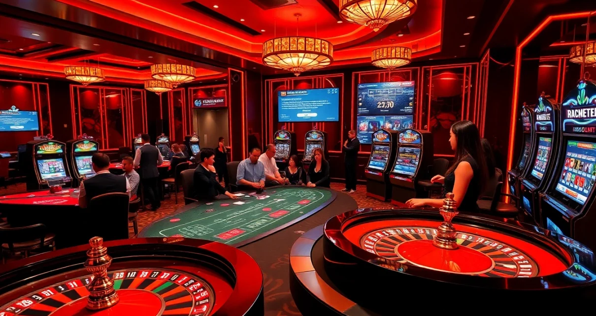 Niềm phấn khích cược tại liên kết 12bet với bầu không khí casino sống động và sự tham gia đầy hứng thú của người chơi.