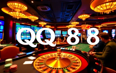 Players enjoying their bets at QQ88 casino tables with vibrant gaming elements.