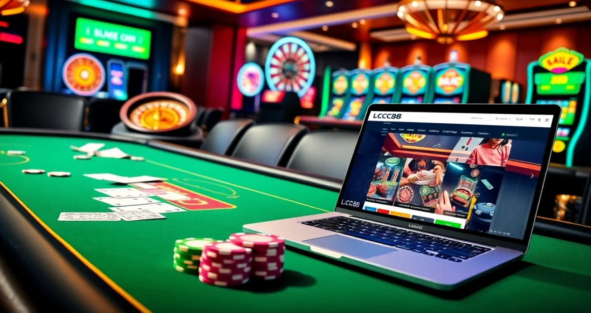 Engaging gambling scene at https://lc88.supply/ with poker, roulette, and vibrant casino atmosphere.