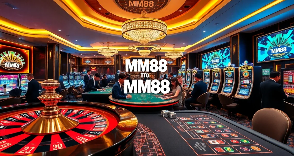 Experience the thrill of MM88 at an upscale casino with exciting gambling action.