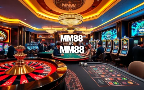 Experience the thrill of MM88 at an upscale casino with exciting gambling action.
