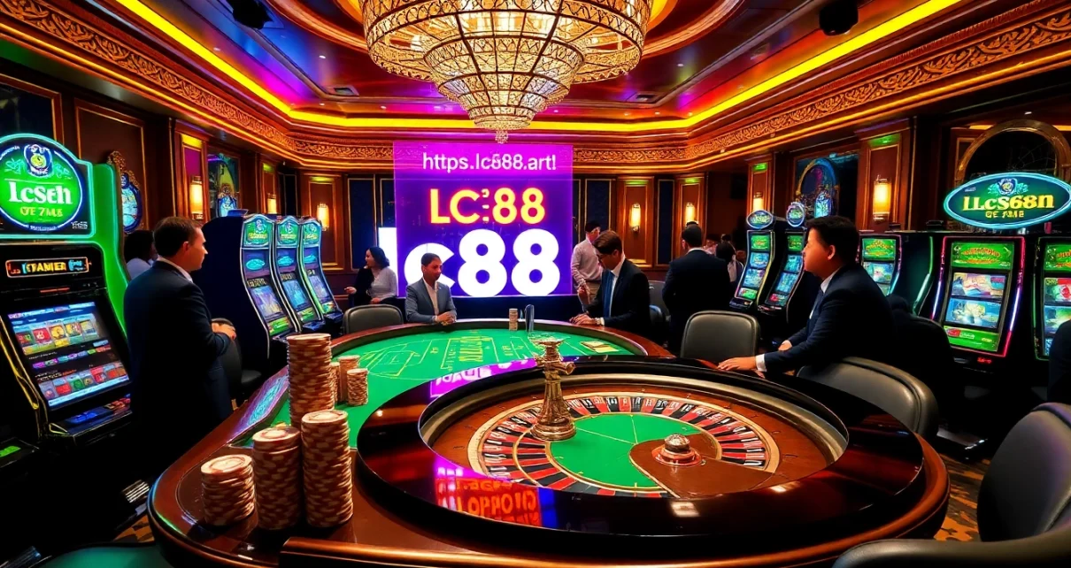 Engage in thrilling gambling at LC88 - Casino excitement with roulette and slots!