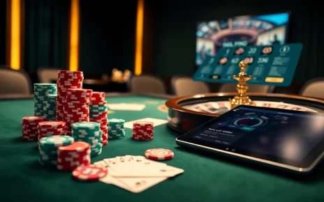 Experience excitement and luxury at https://166bett.com.br with vibrant poker chips and casino tables.