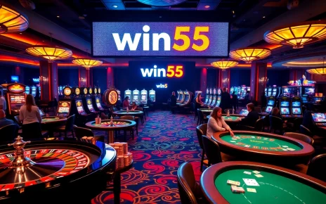 Experience the thrill of winning big at win55 with vibrant casino tables and lively players.