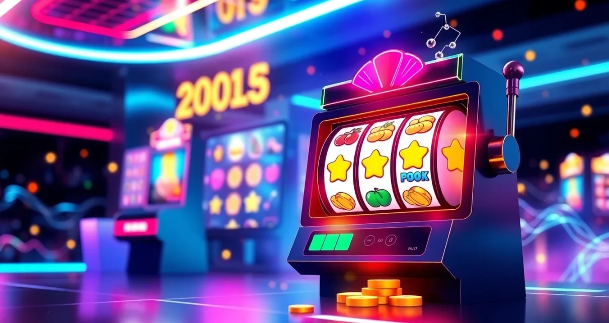 Exciting digital gaming scene featuring hoki138 online slot games