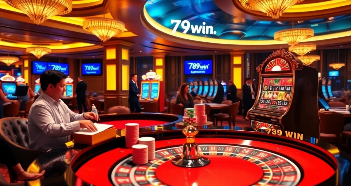 Players engaging with vibrant casino games at https://789win.apartments/ showcasing excitement and luxury.