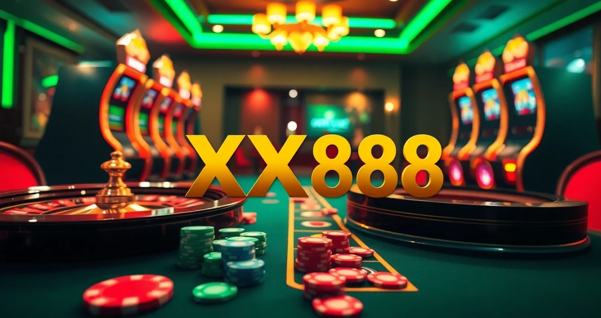 Experience thrilling gameplay at XX88 with vibrant casino visuals and exciting betting action.