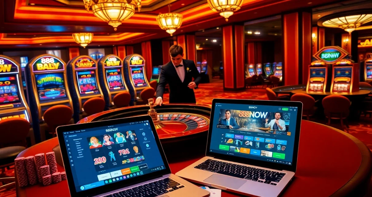 Experience the excitement at 888NOW with vibrant casino games and luxurious gambling environments.