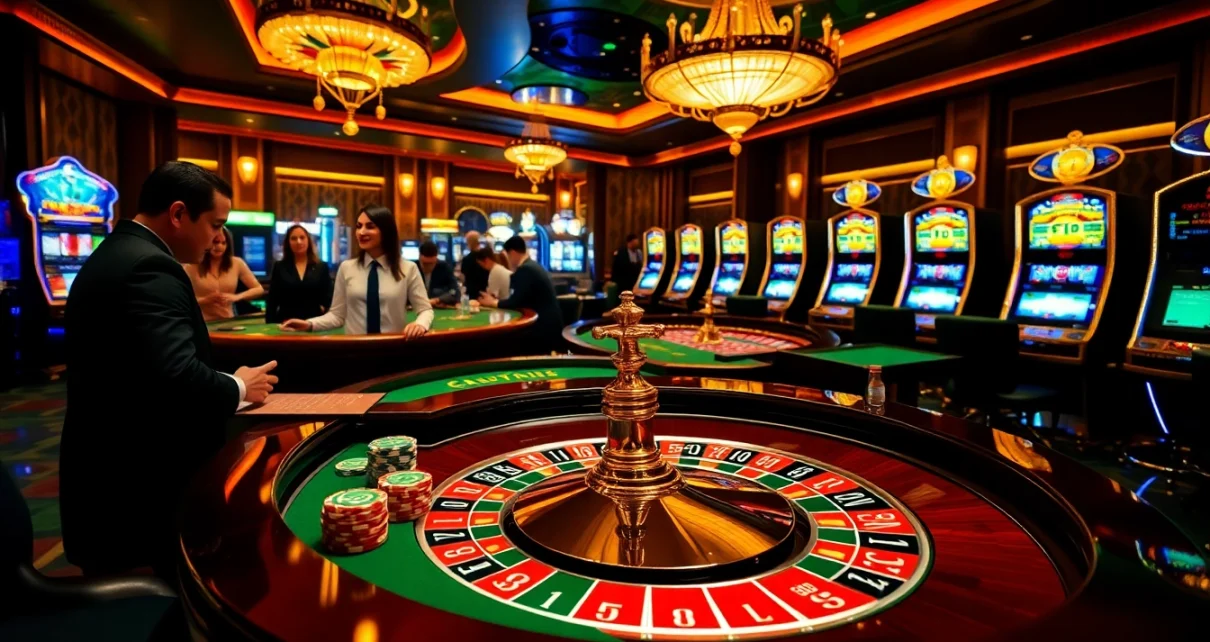 Experience the excitement of gambling at https://6666bett.com.br with a luxurious casino scene.