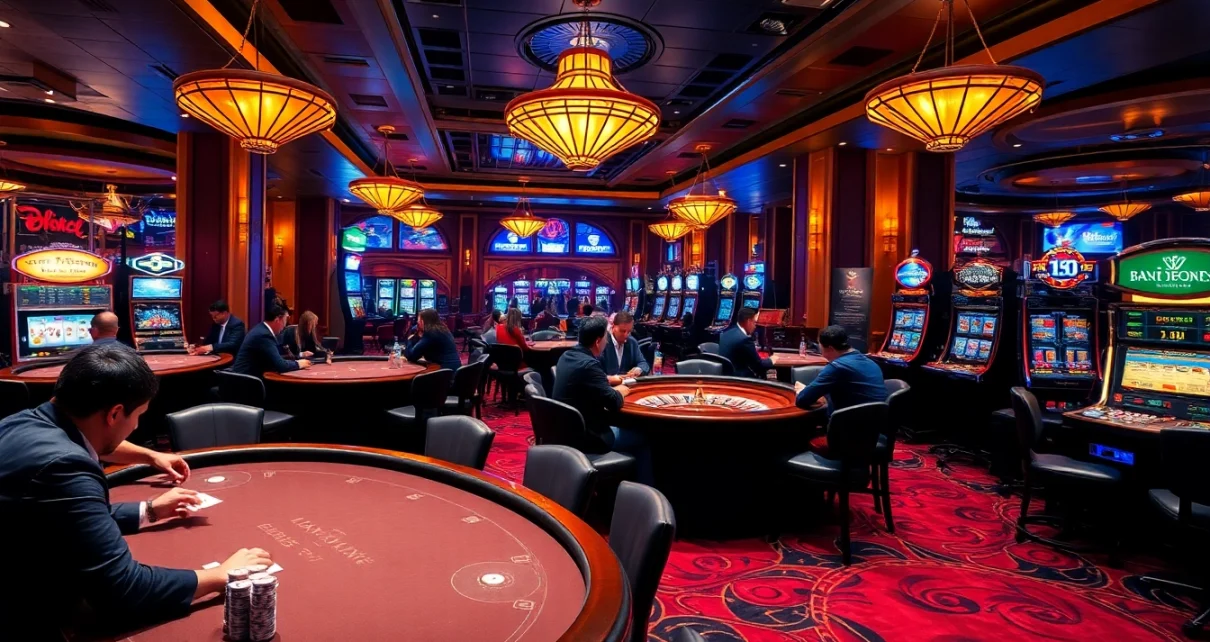 Experience the excitement of 13win with vibrant casino elements and high-stakes playing.