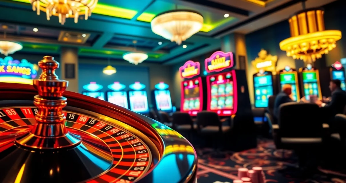 Experience winning moments with OK365 at a vibrant casino environment filled with excitement.
