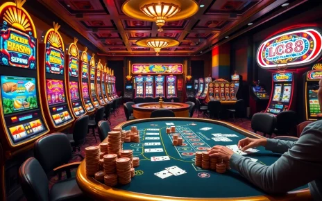 Experience the thrill of lc88 with lively slot machines and an engaging poker table atmosphere.