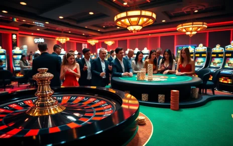 Engage with go88's thrilling casino experience featuring elegant tables and slot machines.