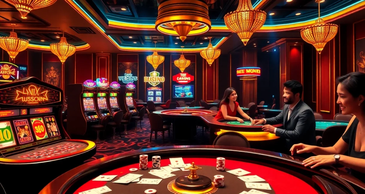 Engaging online gaming experience at https://xx88.nl/ with vibrant casino elements, showcasing excitement and luxury.