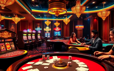 Engaging online gaming experience at https://xx88.nl/ with vibrant casino elements, showcasing excitement and luxury.